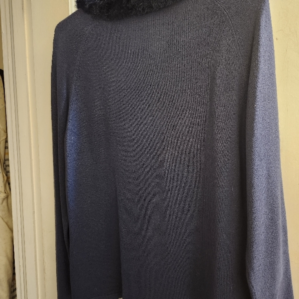 Norton McNaughton Charcoal Gray Turtleneck Sweater
